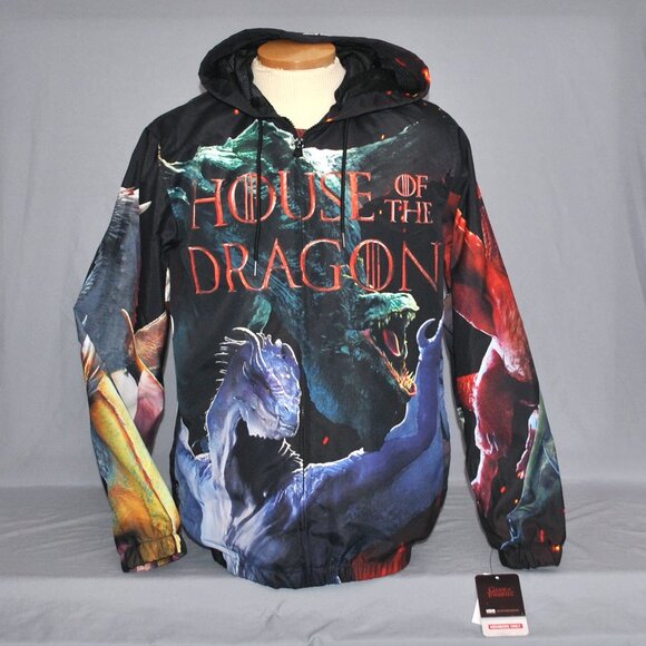 New Members Only House of the Dragon Jacket Size Medium Windbreaker - Picture 1 of 10